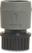 Kunststof klik snelkoppeling 3/4" binnen met waterstop