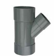 Riool T-stuk 45' 110x75 mm