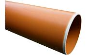 Rioolbuis SN8 ROODBRUIN 110 per/meter L=5meter zonder mof
