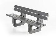 Parkbank met leuning