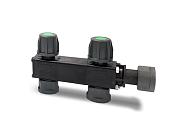 Manifold verdeler 2-voud + kraan