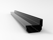Alu sleufgoot sidedrain zwart