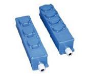 verdeeldoos spatwaterdicht blauw