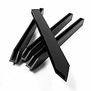 Ecopic H-profiel 4x4cm 38cm los kleur: zwart