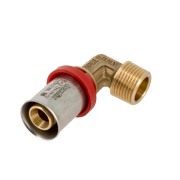 Bonfix alu-pers kniekoppeling 3/8"x16 bui.