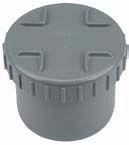 Riool eindstuk schroefdeksel 75