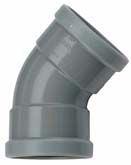 Riool bocht manchet 45' mof/mof