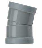 Riool bocht 15' 110mm manchet/manchet