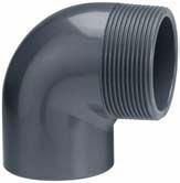 PVC knie 90' lijm x buitendraad
