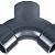 PVC brijvoer stroom y-stuk 