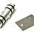 Aluminium tussen- en eindkoppeling 22mm