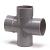 Riool lijm dubbel T-stuk 75mm 90' mof/mof/mof/spie