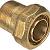 Voor geïsoleerde kunststof buis  Flexalen600 messing koppeling 63x2" buitendraad