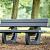 Parkbank met leuning