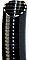 Vijver spiraalslang zwart 38x44mm