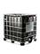 IBC container 1000liter. IBC-vat 1000ltr kleur: zwart (nieuwe tank, gebruikte kooi)