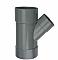 Riool T-stuk 45' 125x110 mm