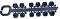 Rainbird turbine 5000 sproeier RB5004 nozzle set
