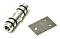 Aluminium tussen- en eindkoppeling 22mm