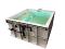 Mini zwembad Plungepool compl. ongemonteerd 2000x2000x1010 met bank/trap