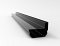 Alu sleufgoot sidedrain zwart ALU sleufgoot ZWART sidedrain/75 1000mm incl verbindingsstuk