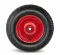 Kruiwagenwiel 400x8 luchtband rood